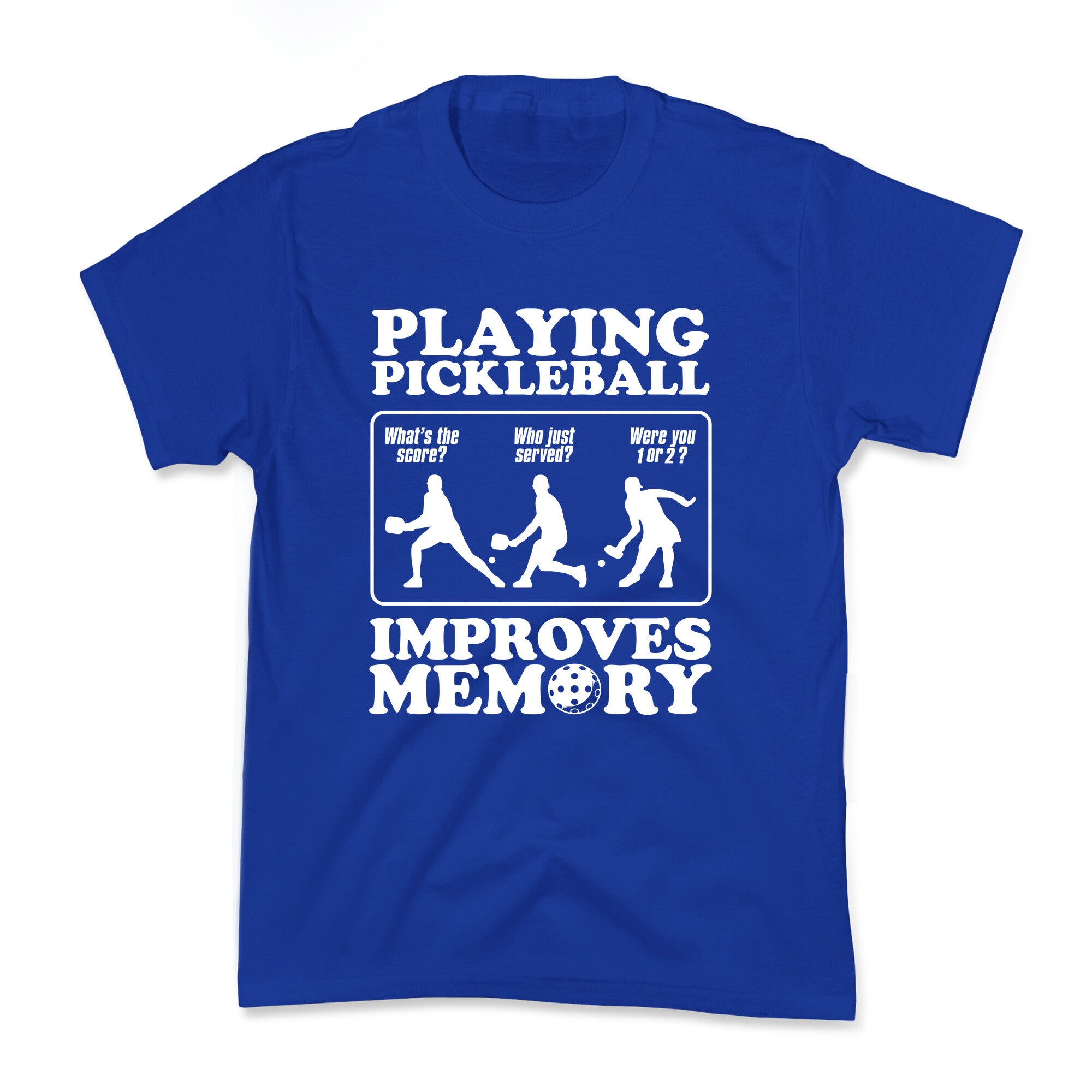 Playing Pickleball Improves Memory Funny Kids Tee